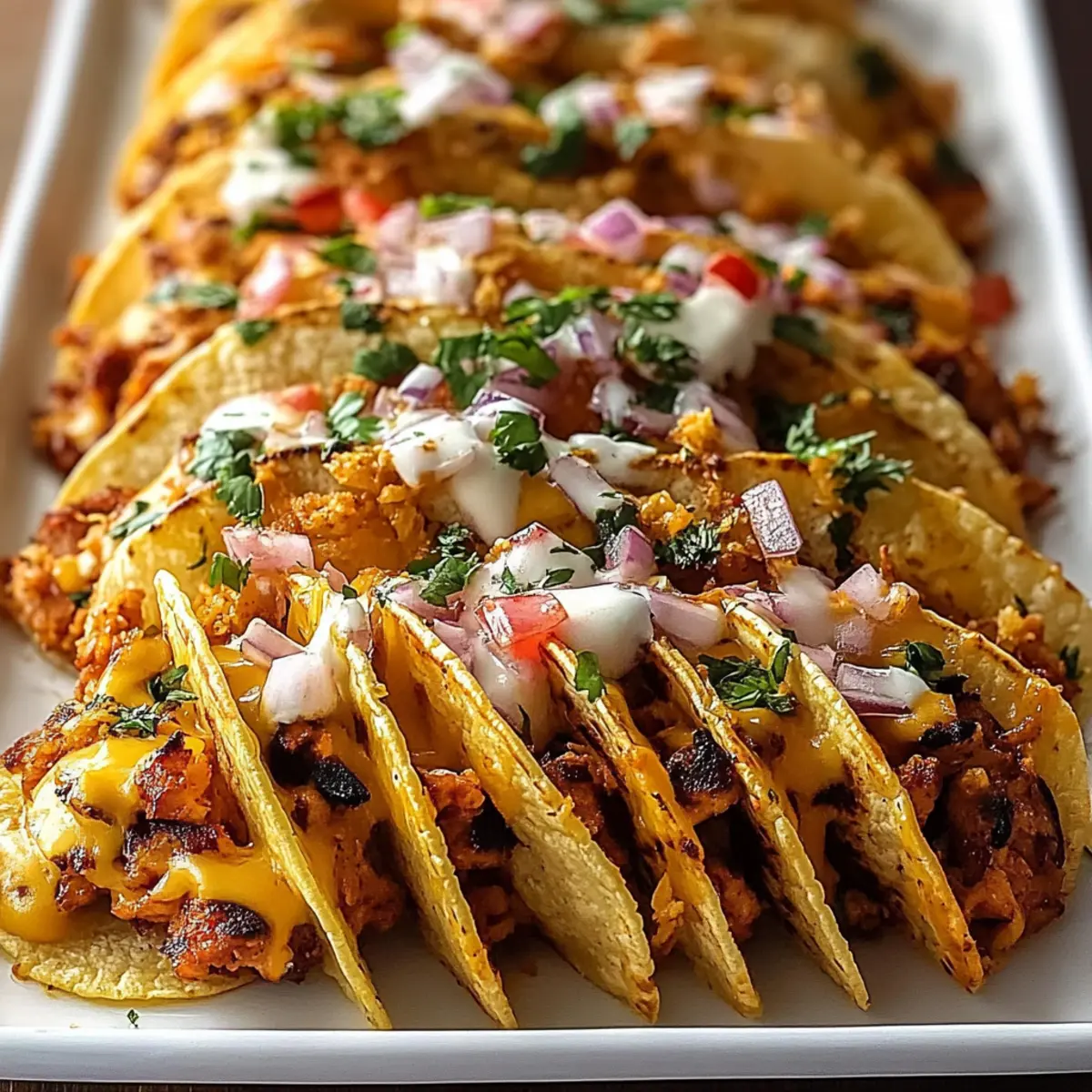 Mini Baked Chicken Tacos