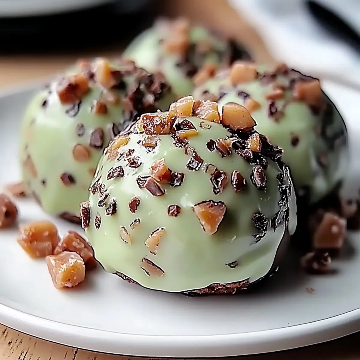 Mint Chocolate Chip Protein Balls