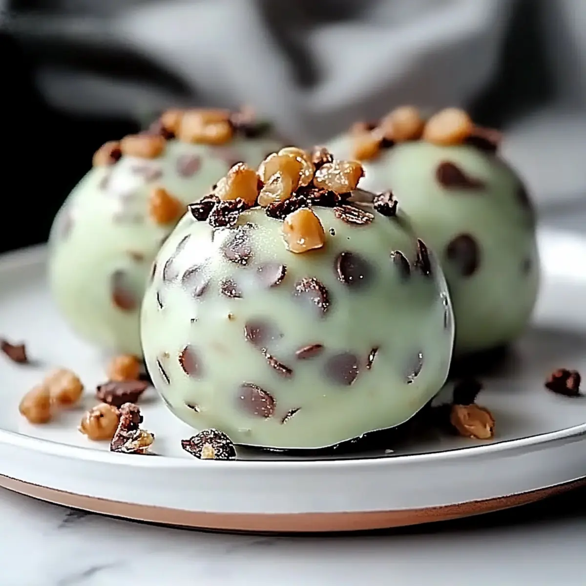 Mint Chocolate Chip Protein Balls