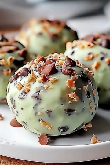 Mint Chocolate Chip Protein Balls