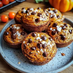 Pumpkin Chocolate Chip Muffins Gluten Free