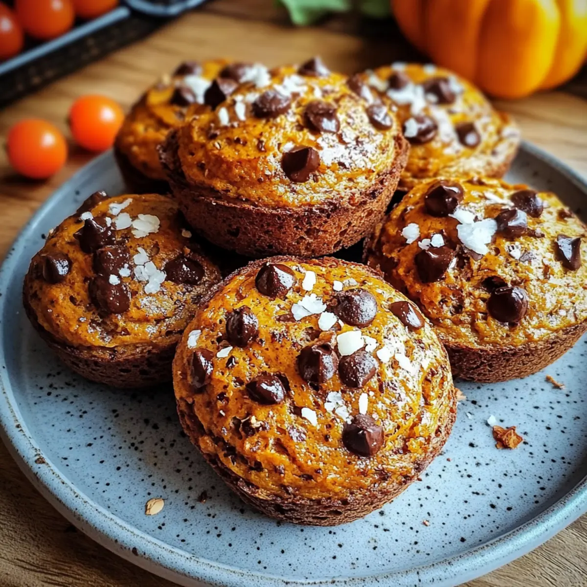 Pumpkin Chocolate Chip Muffins Gluten Free