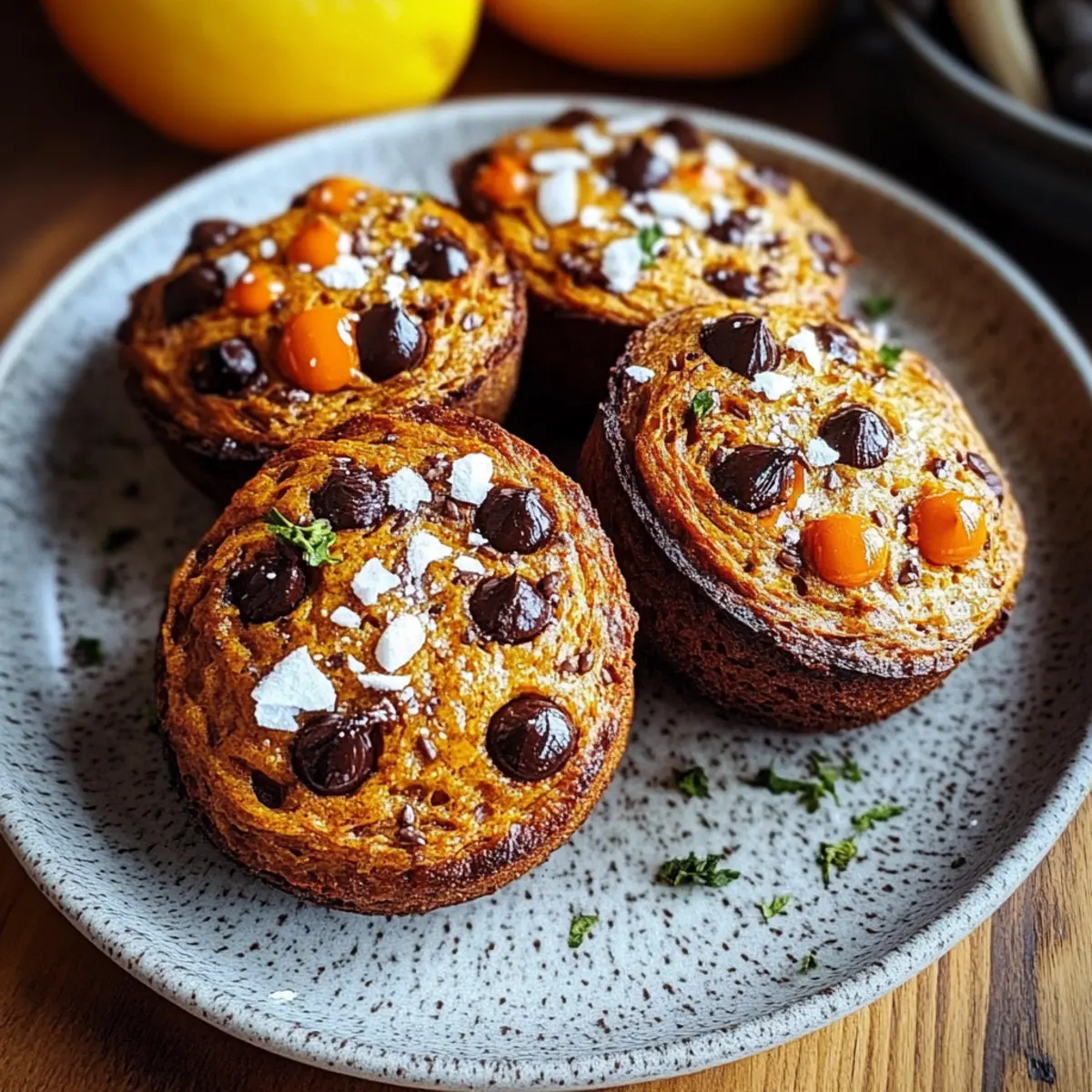 Pumpkin Chocolate Chip Muffins Gluten Free