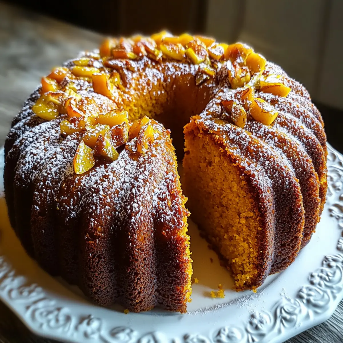 Pumpkin Rum Cake