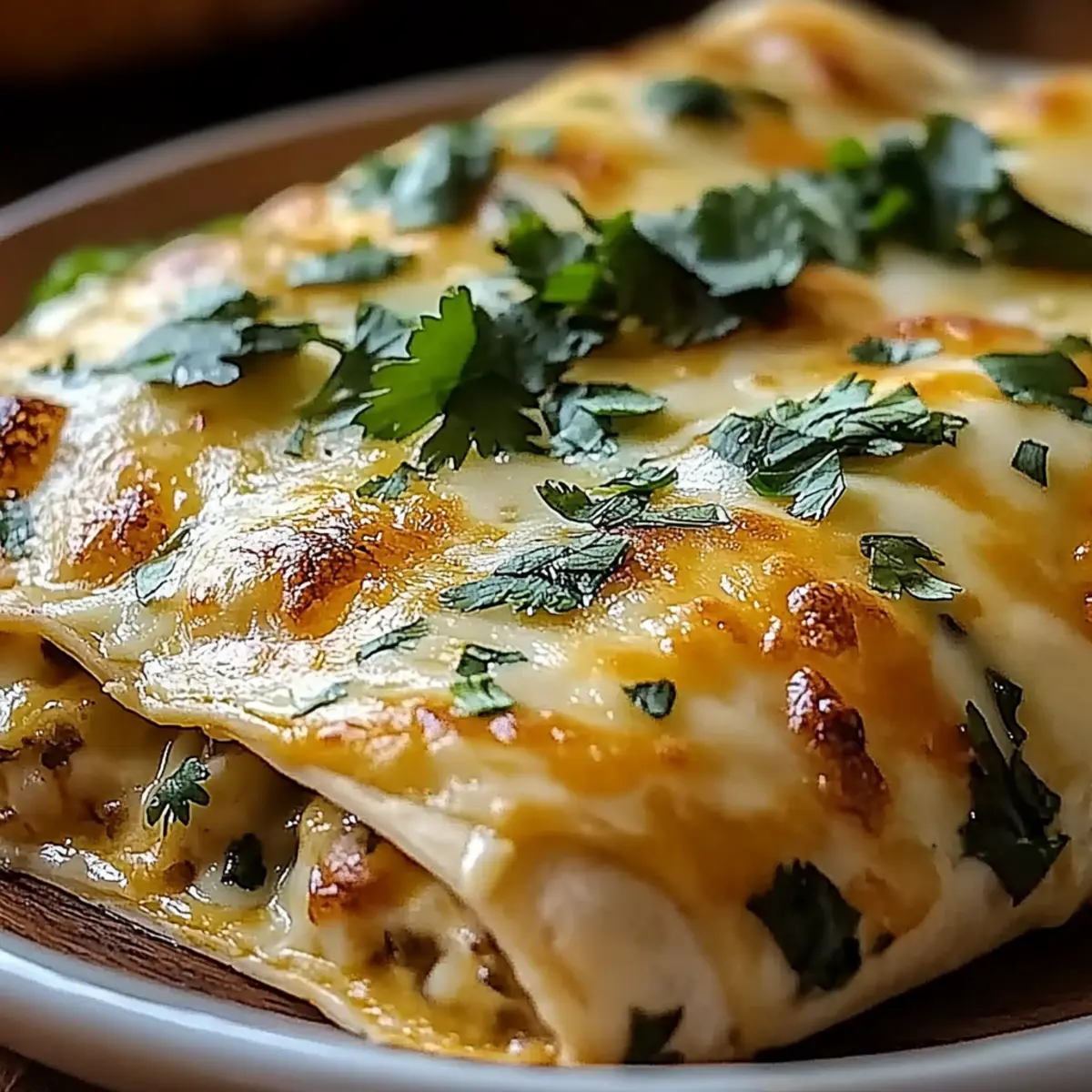 Spicy Hatch Chile Enchiladas