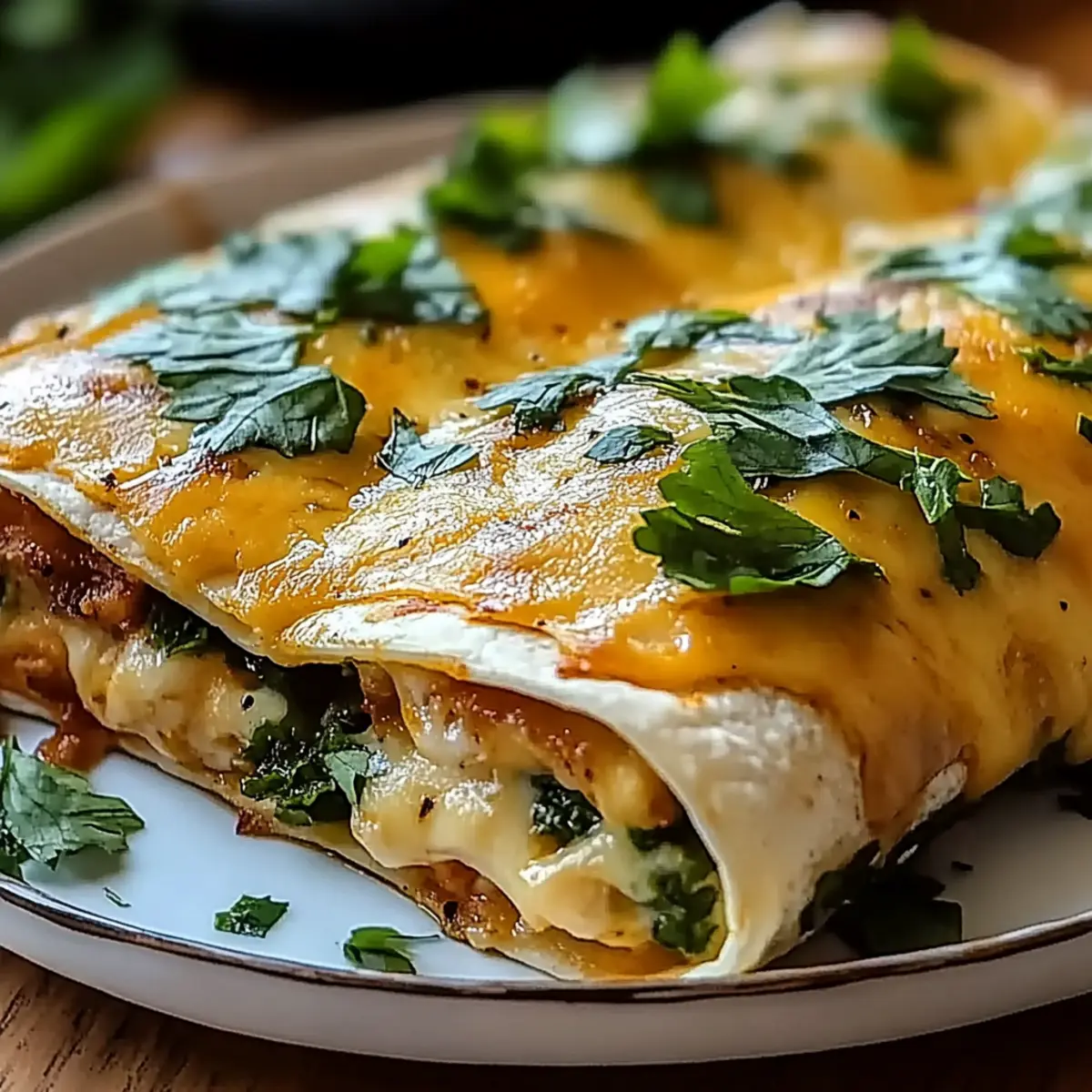 Spicy Hatch Chile Enchiladas