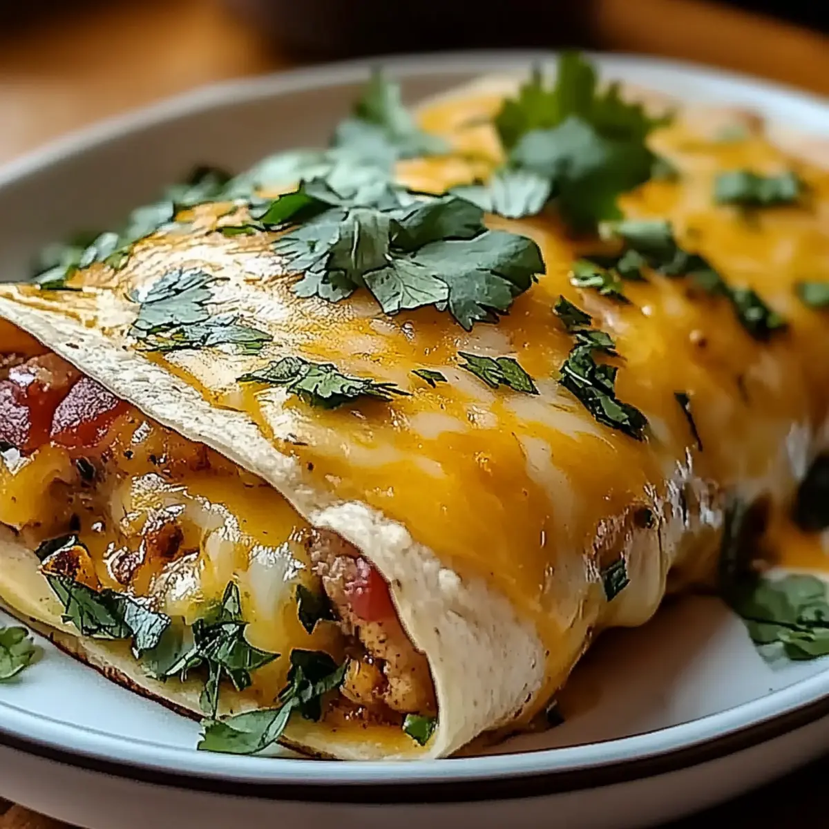 Spicy Hatch Chile Enchiladas