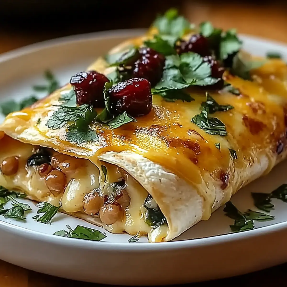 Spicy Hatch Chile Enchiladas