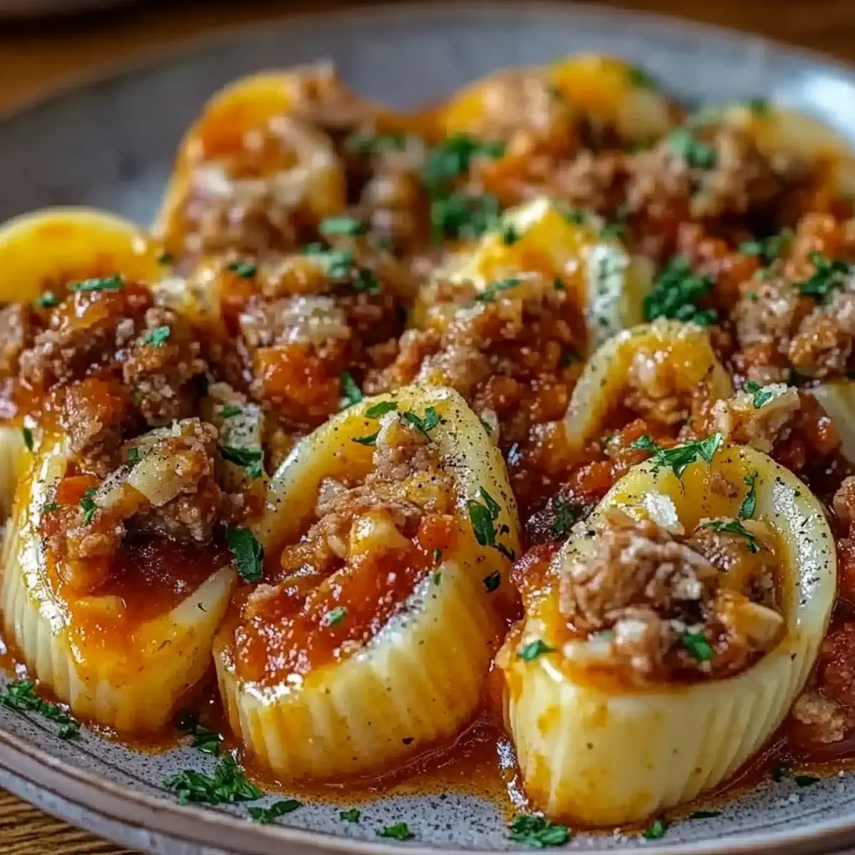 Stuffed Shells with Meat