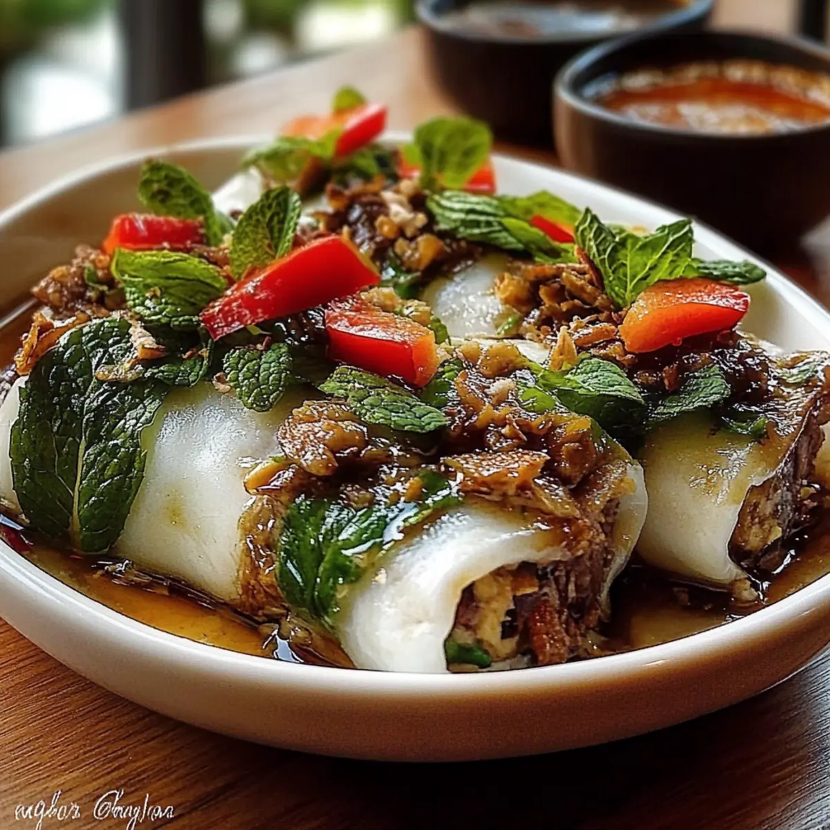 Thai Basil Beef Rolls