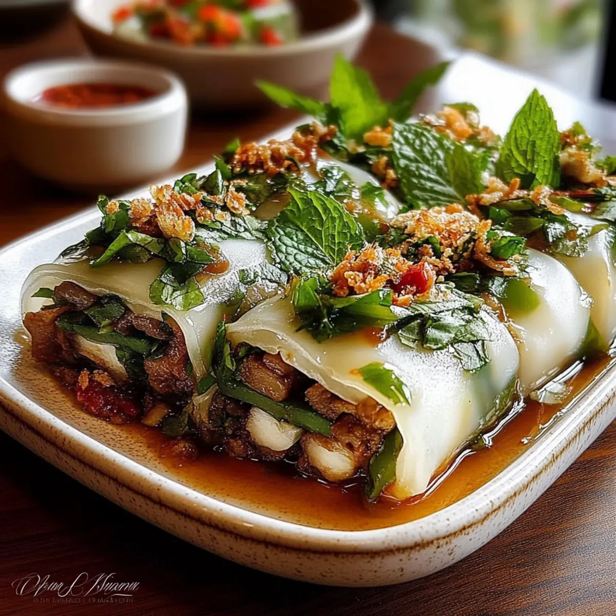 Thai Basil Beef Rolls