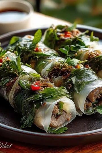 Thai Basil Beef Rolls