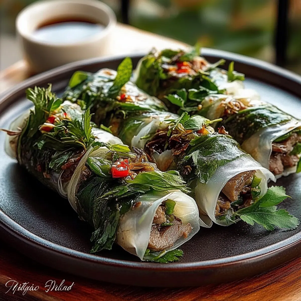 Thai Basil Beef Rolls