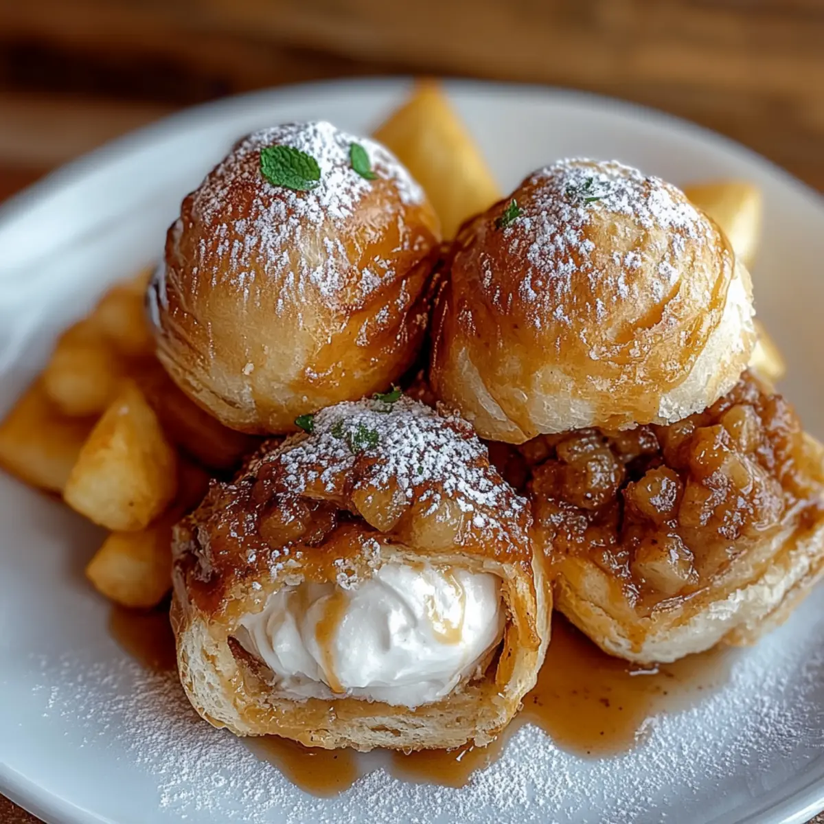 Air Fryer Apple Pie Bombs