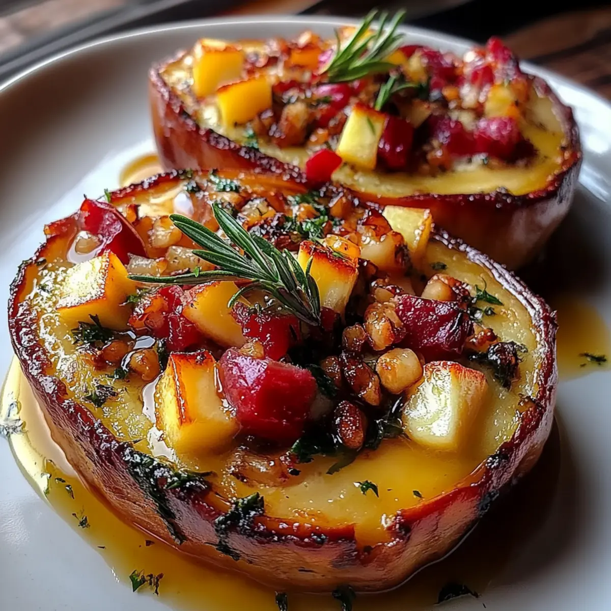 Apple Stuffed Acorn Squash