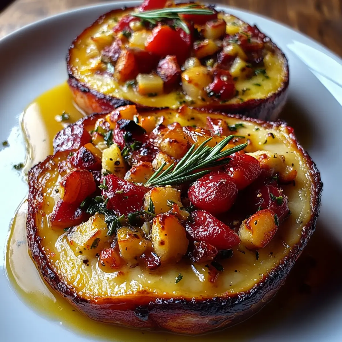 Apple Stuffed Acorn Squash