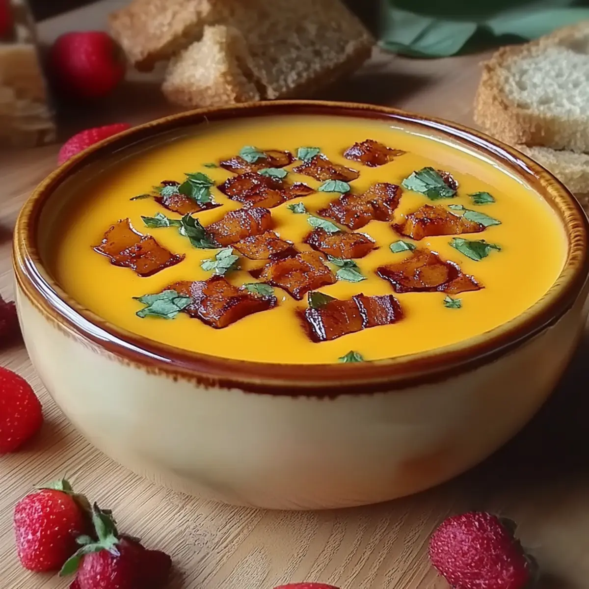 Autumn-Spiced Roasted Pumpkin Soup