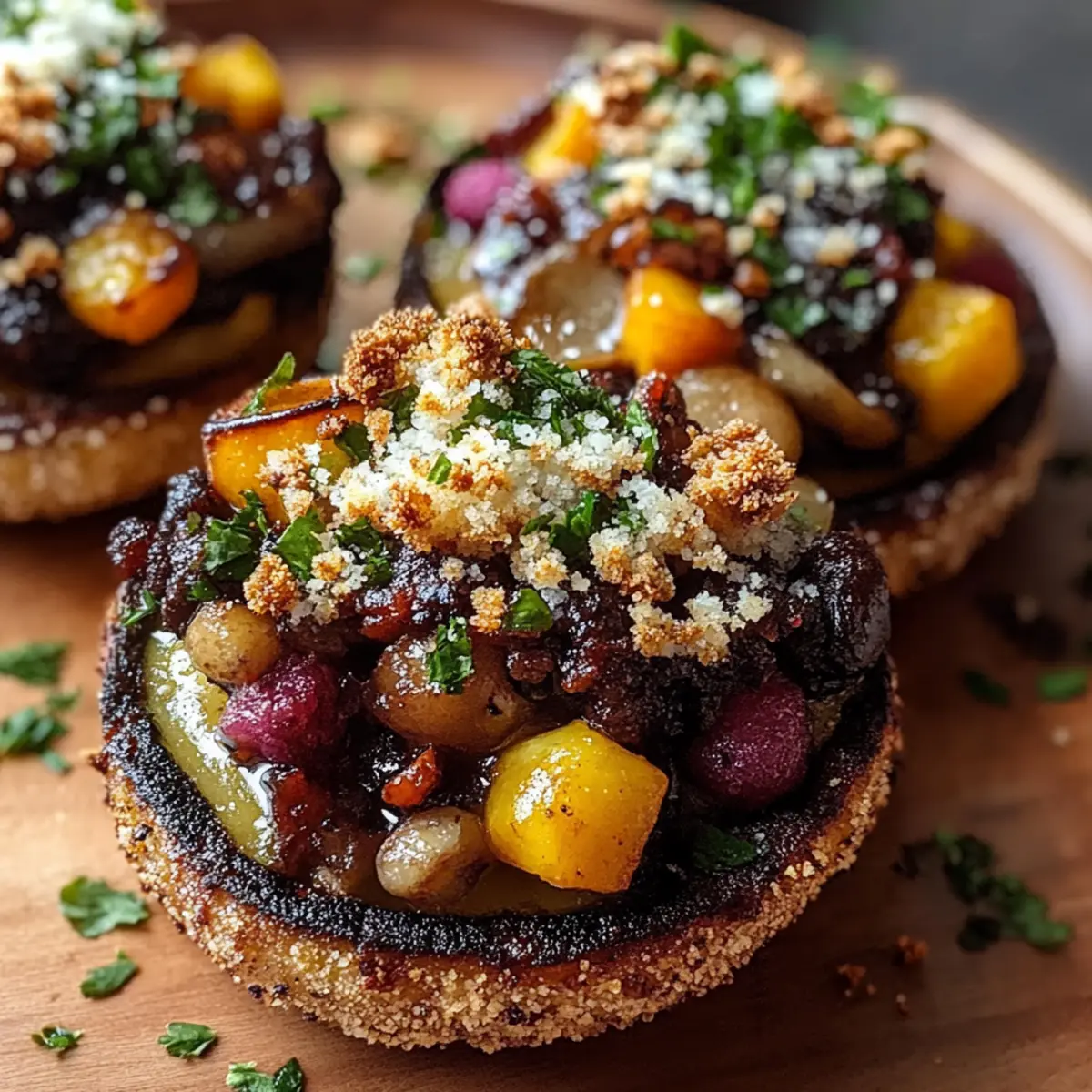 Autumn Harvest Stuffed Portobello Mushrooms