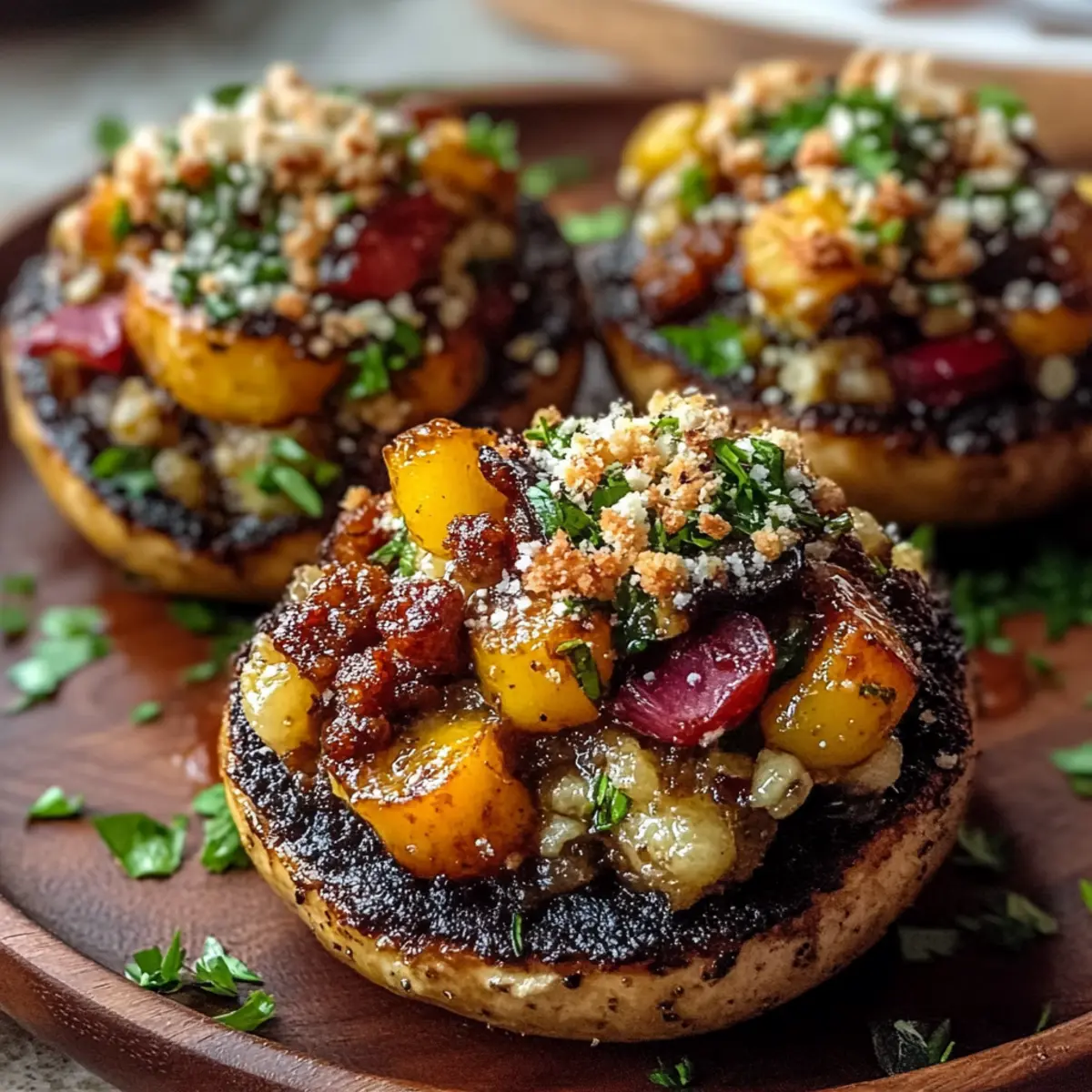 Autumn Harvest Stuffed Portobello Mushrooms
