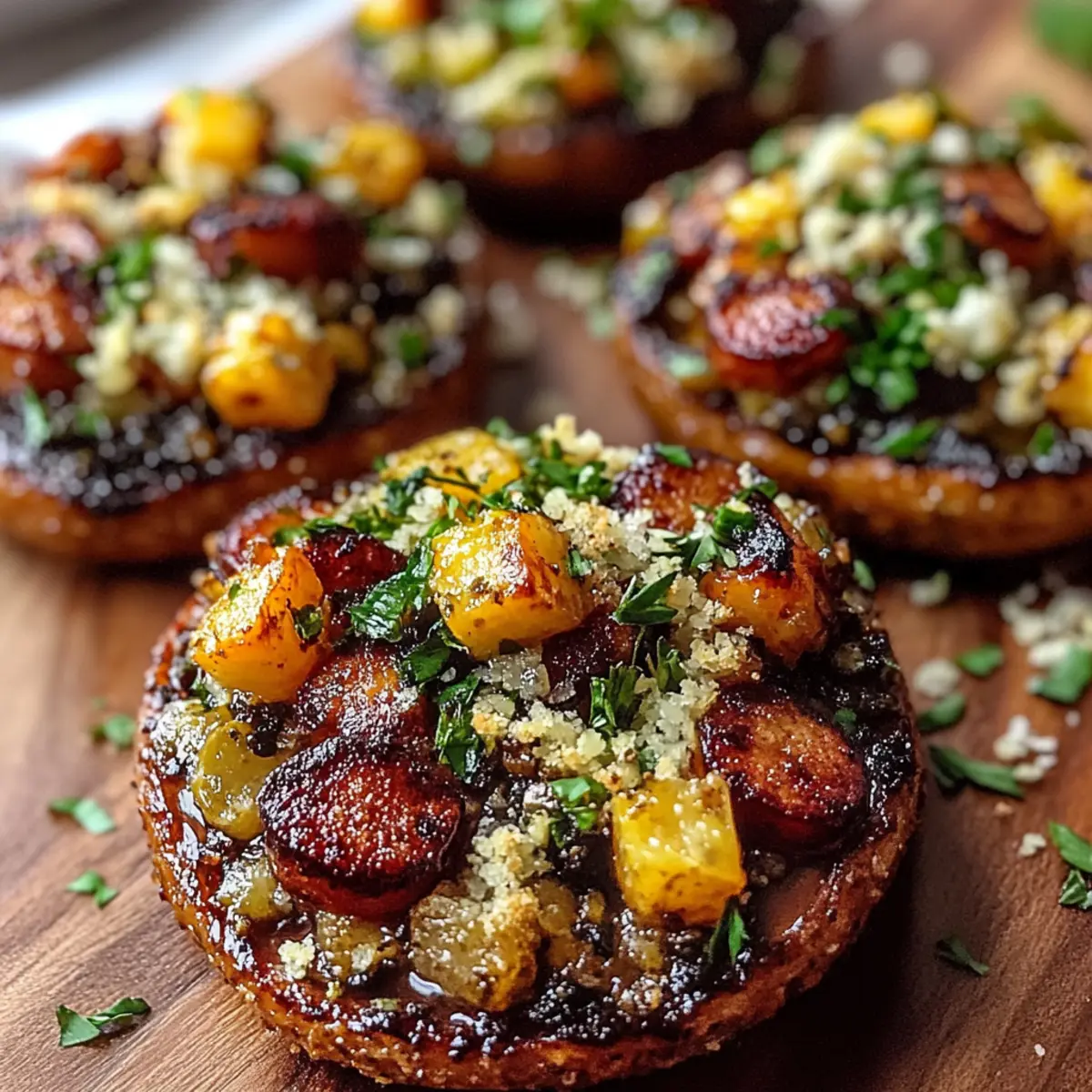 Autumn Harvest Stuffed Portobello Mushrooms