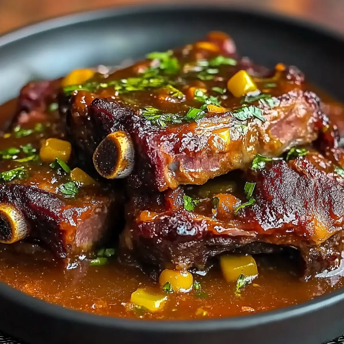 Beef Ribs with Tomato Sauce and Chipotle
