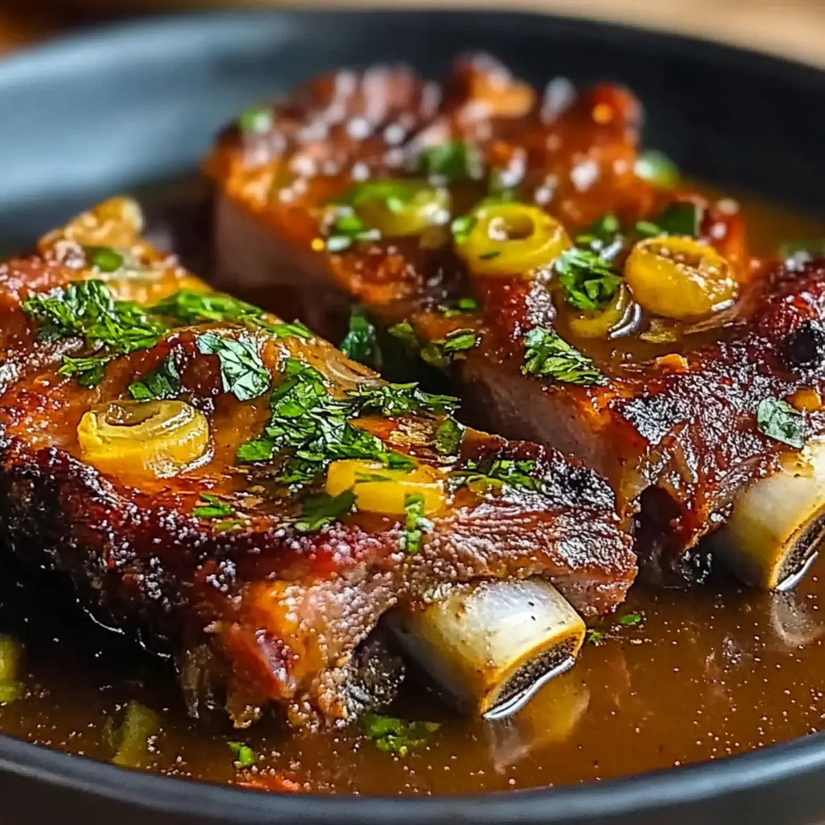 Beef Ribs with Tomato Sauce and Chipotle