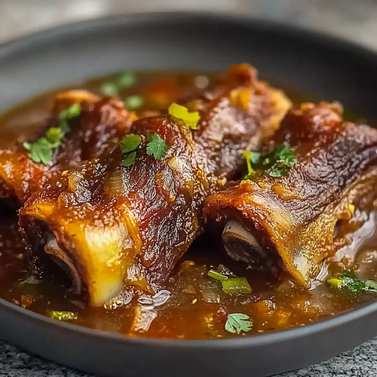 Beef Ribs with Tomato Sauce and Chipotle
