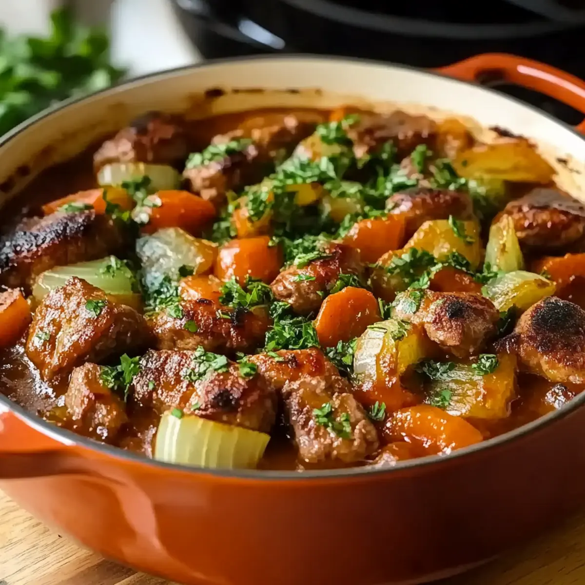 Beef Sausage Casserole
