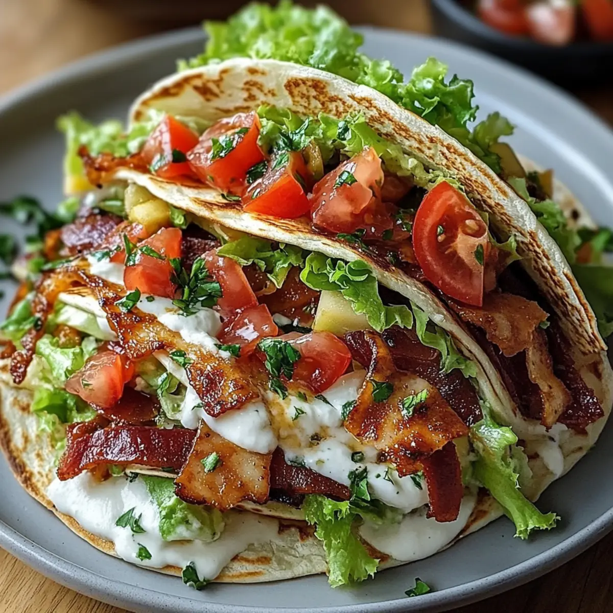 Blt Wraps With Sauce