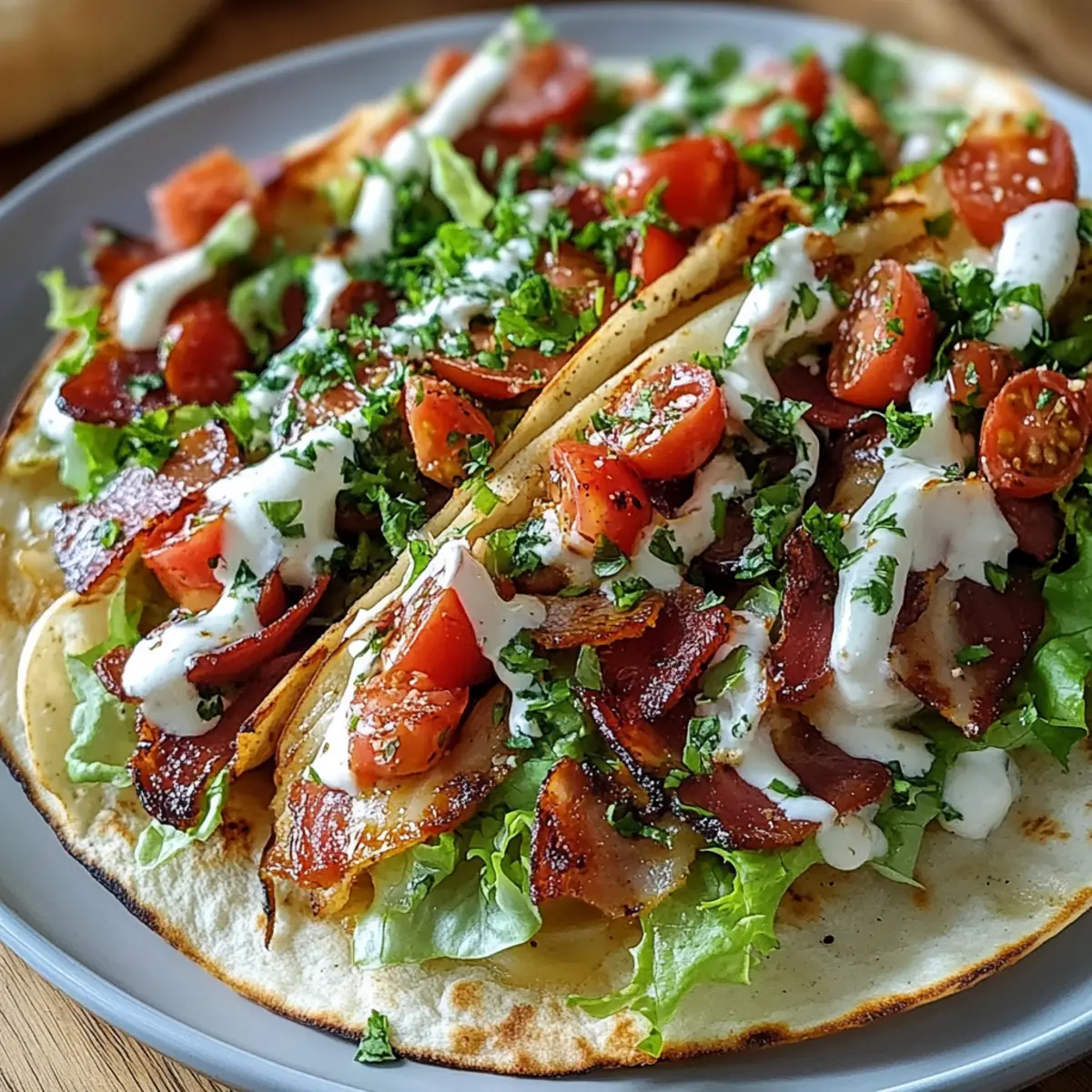 Blt Wraps With Sauce