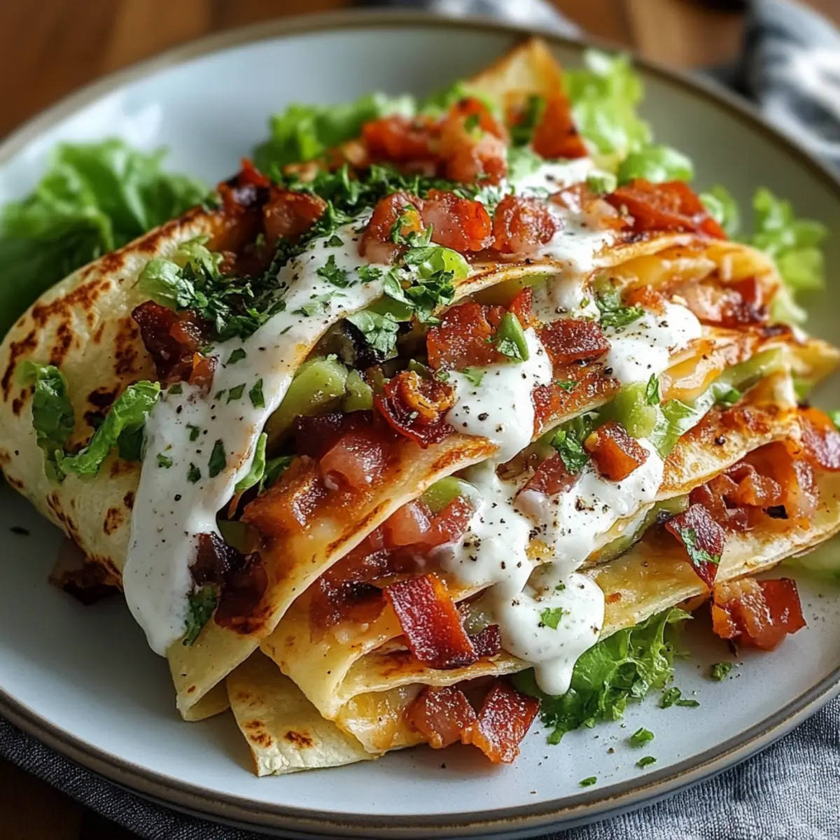 Blt Wraps With Sauce