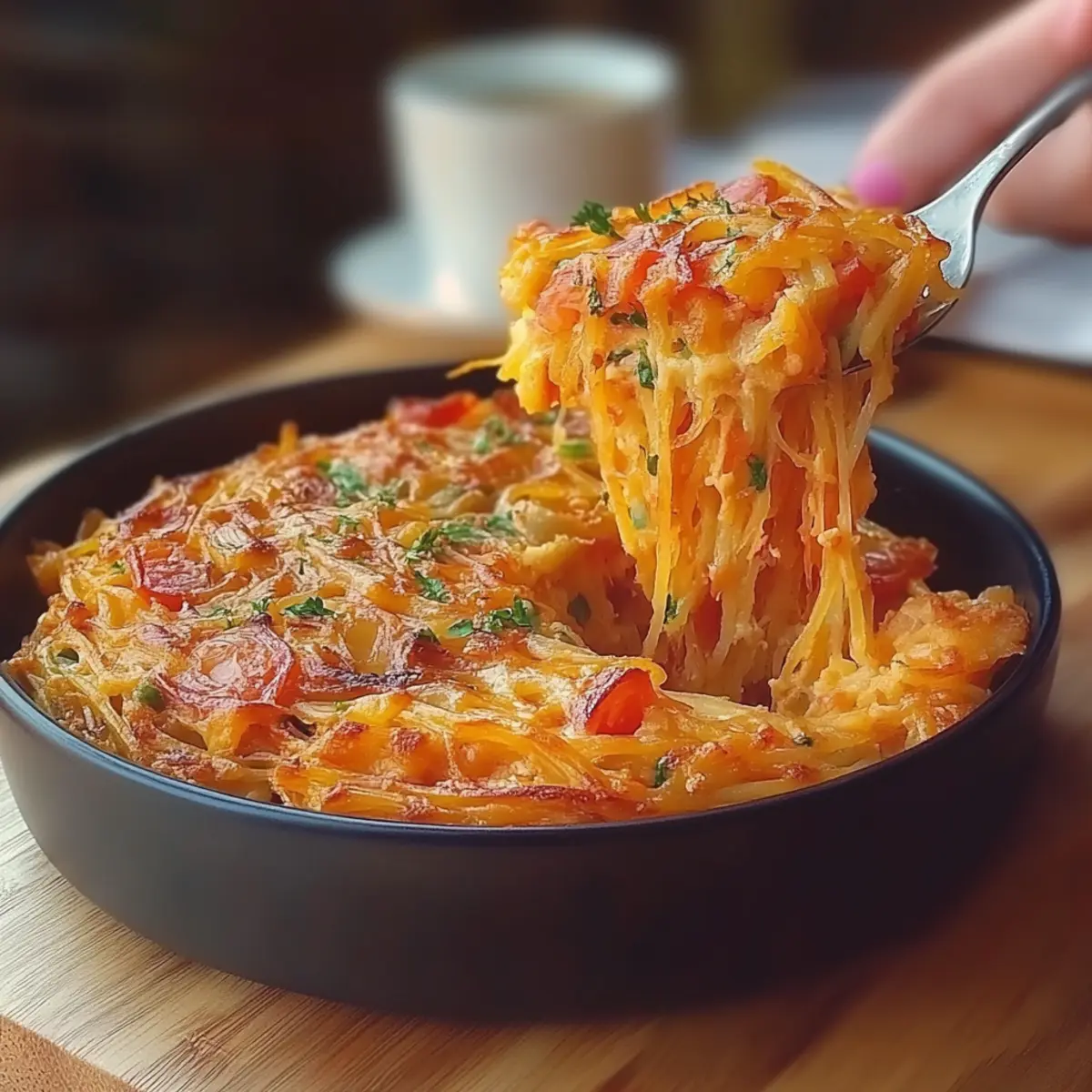 Breakfast Veggie Crinkle Cake