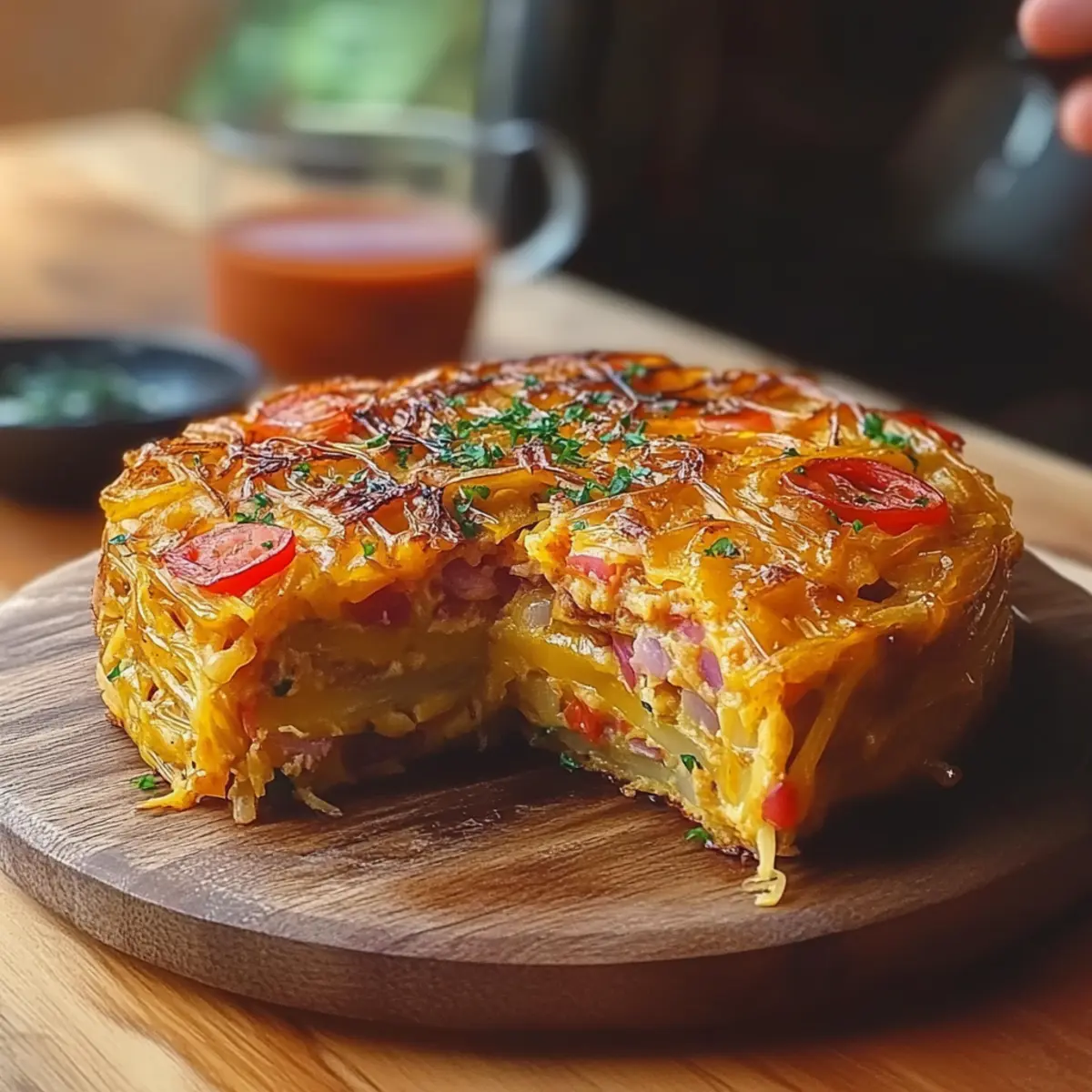 Breakfast Veggie Crinkle Cake