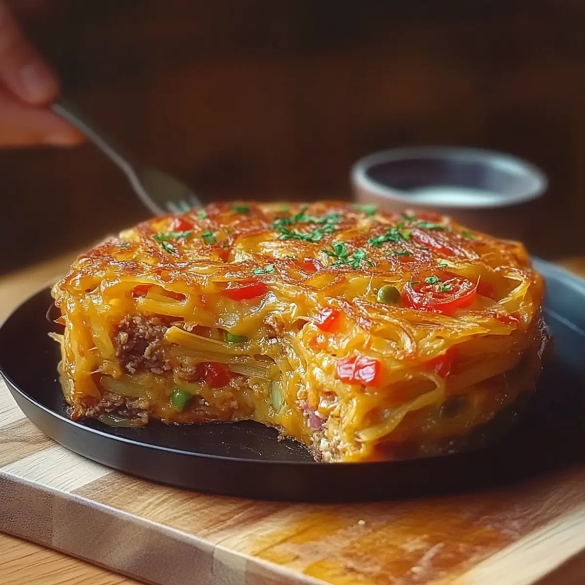 Breakfast Veggie Crinkle Cake