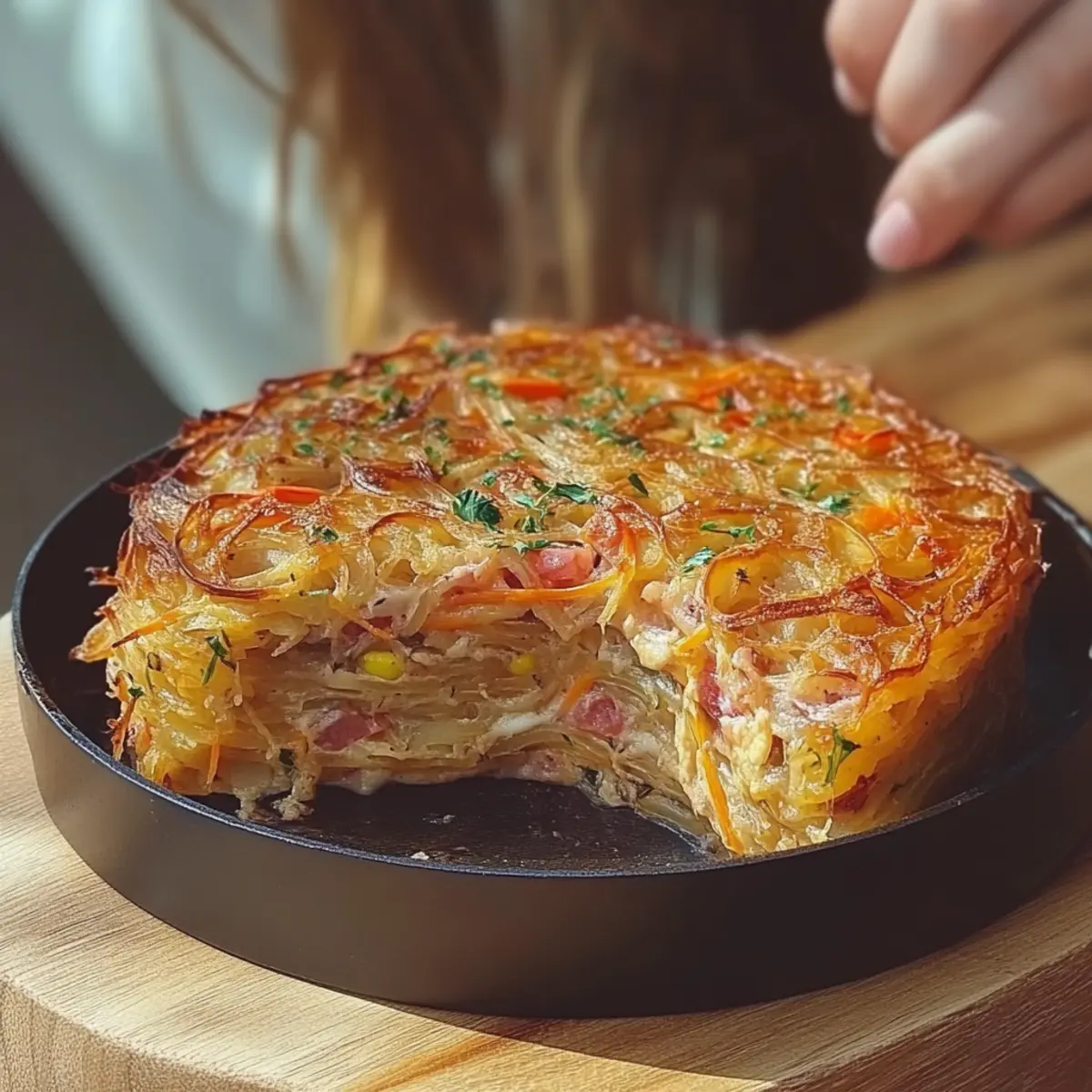 Breakfast Veggie Crinkle Cake