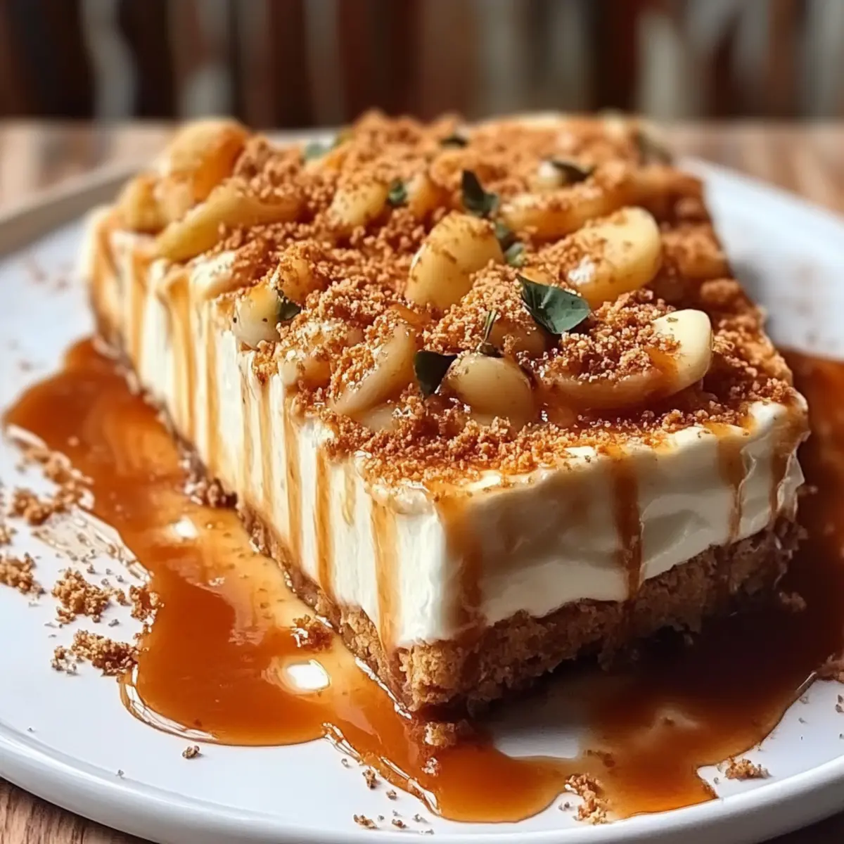 Caramel Apple Cheesecake Bars
