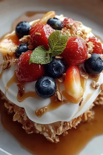 Caramel Crunch Cheesecake Fruit Salad