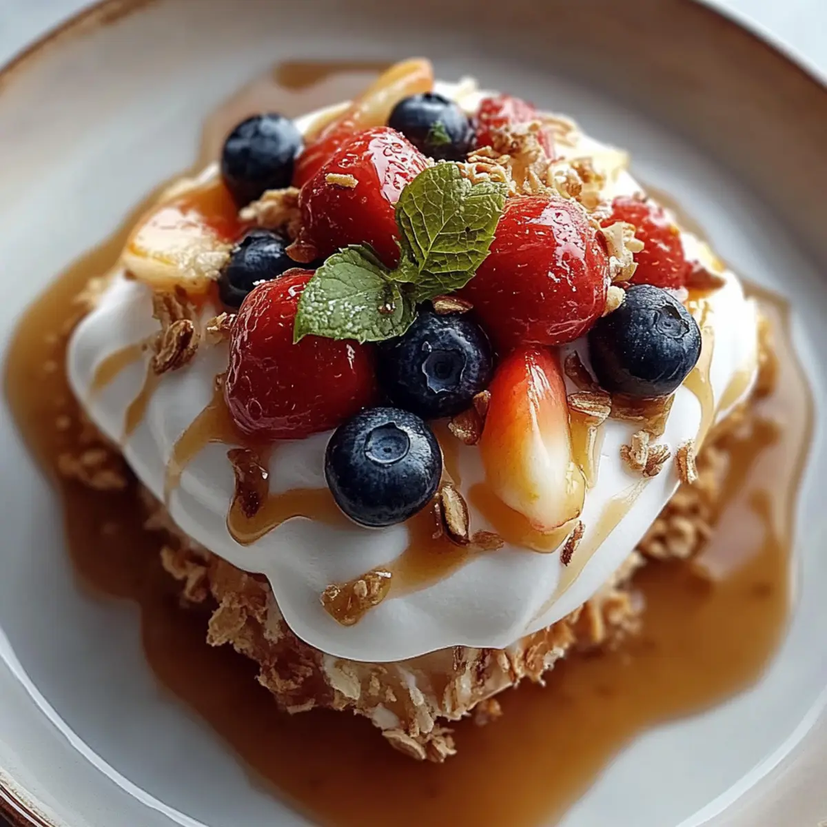 Caramel Crunch Cheesecake Fruit Salad