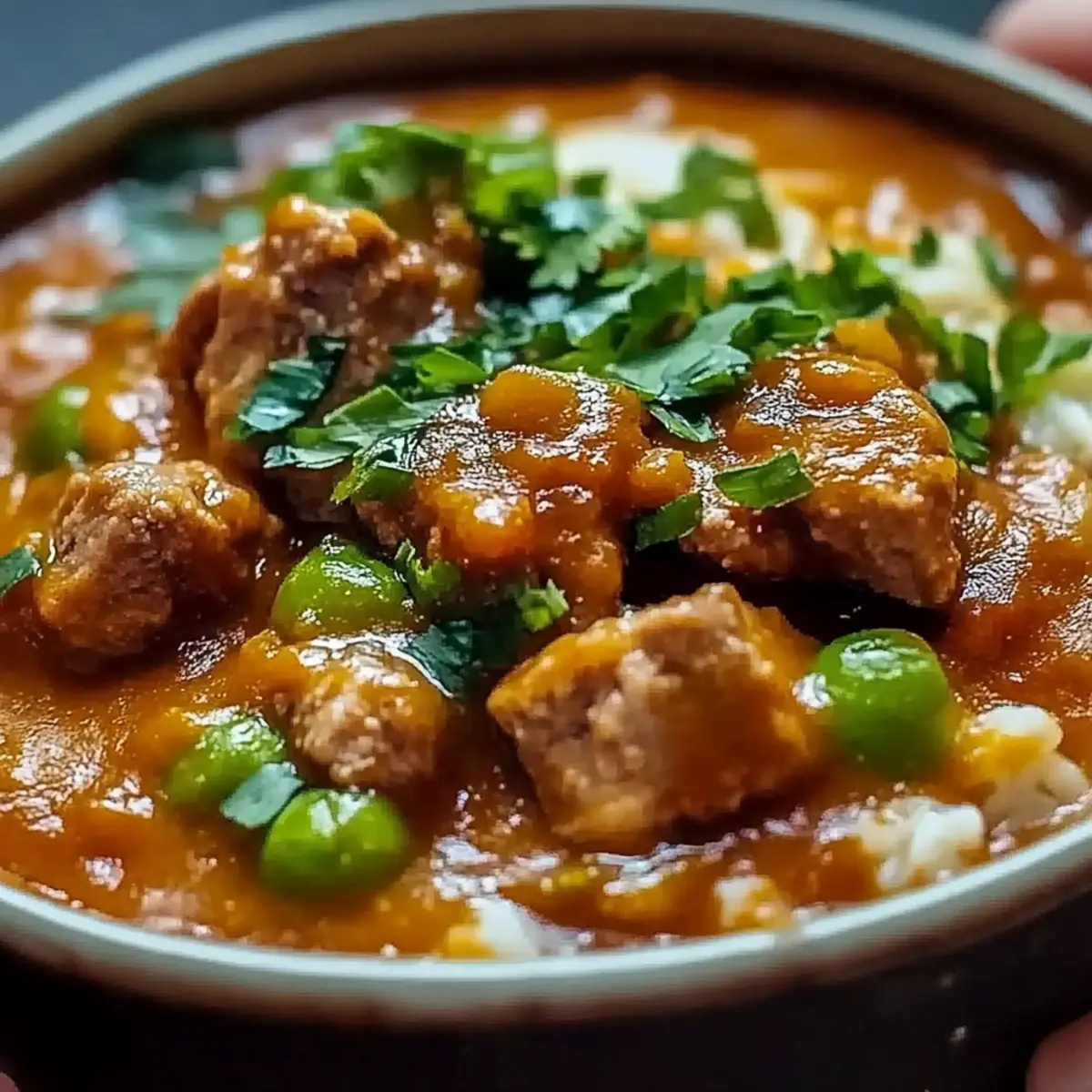 Chili Verde and Spanish Rice