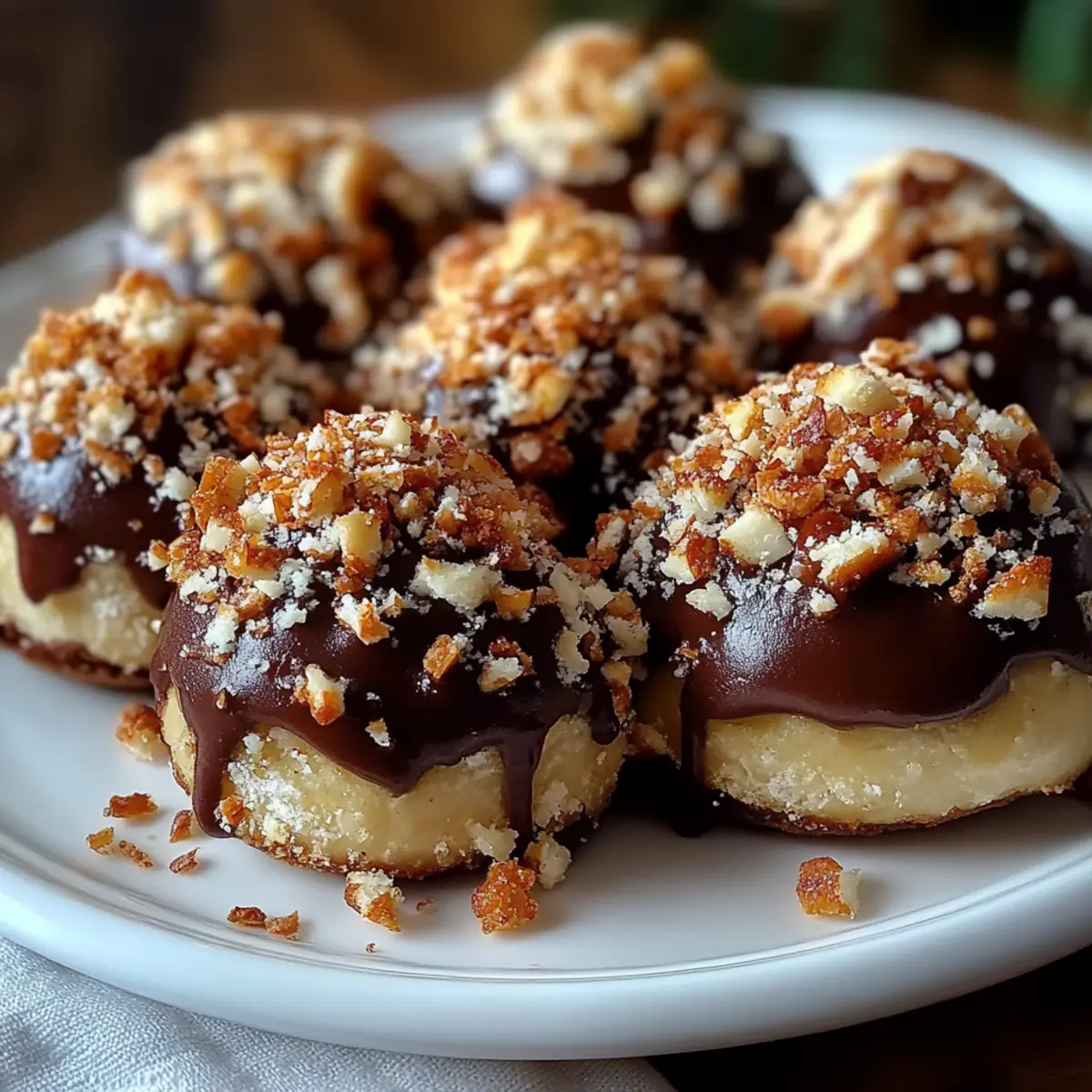 Chocolate-Dipped Bourbon Balls with a Nutty Crunch