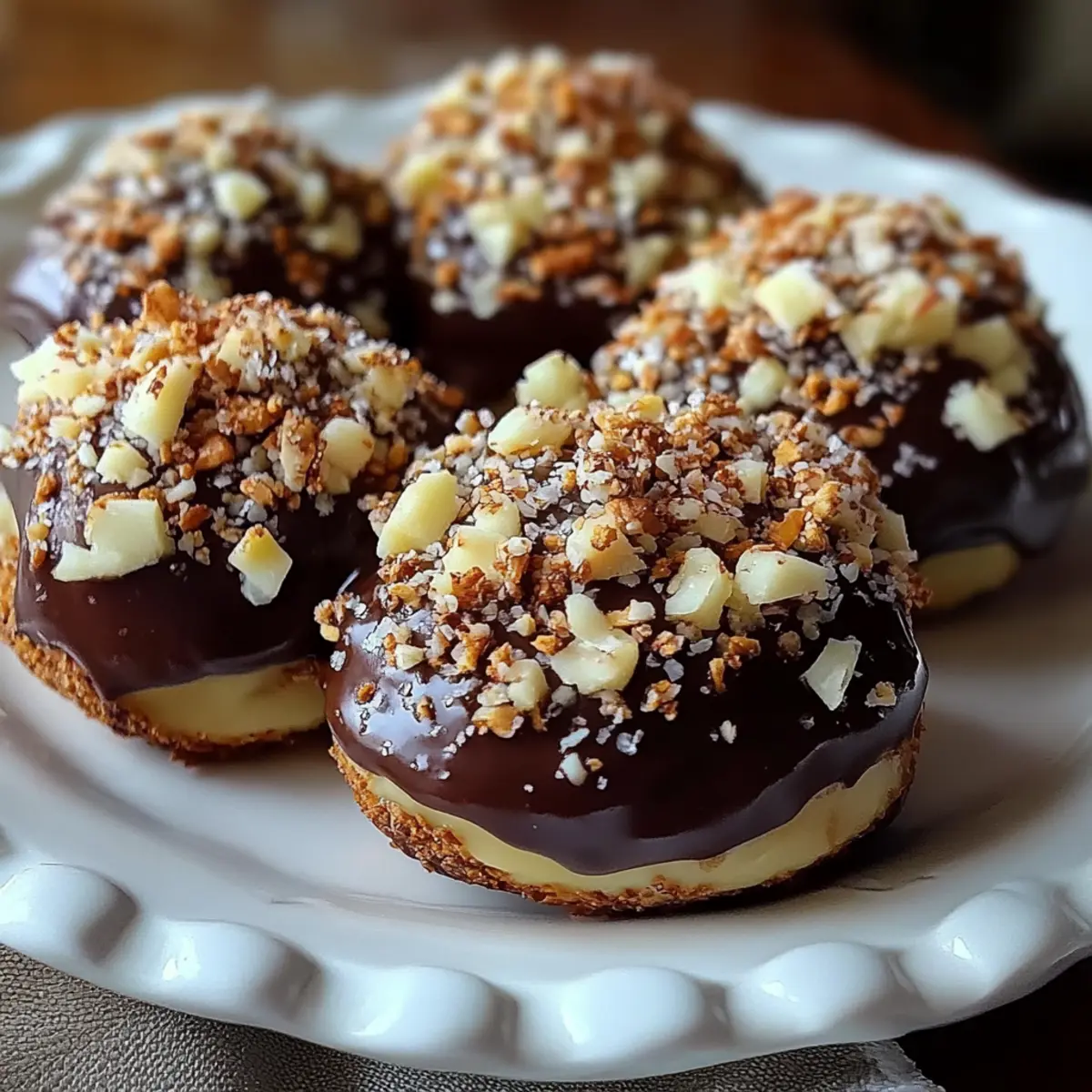 Chocolate-Dipped Bourbon Balls with a Nutty Crunch
