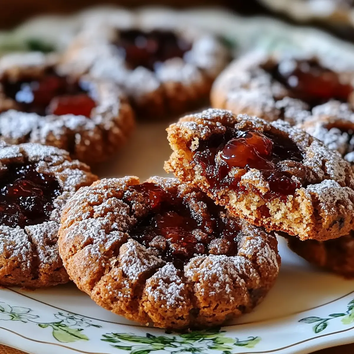 Chocolate Thumbprint Cookies