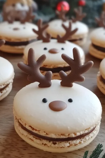 Christmas Reindeer Macarons