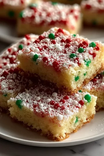 Christmas Sugar Cookie Bars