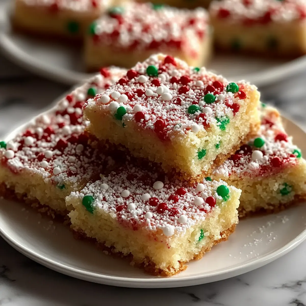Christmas Sugar Cookie Bars