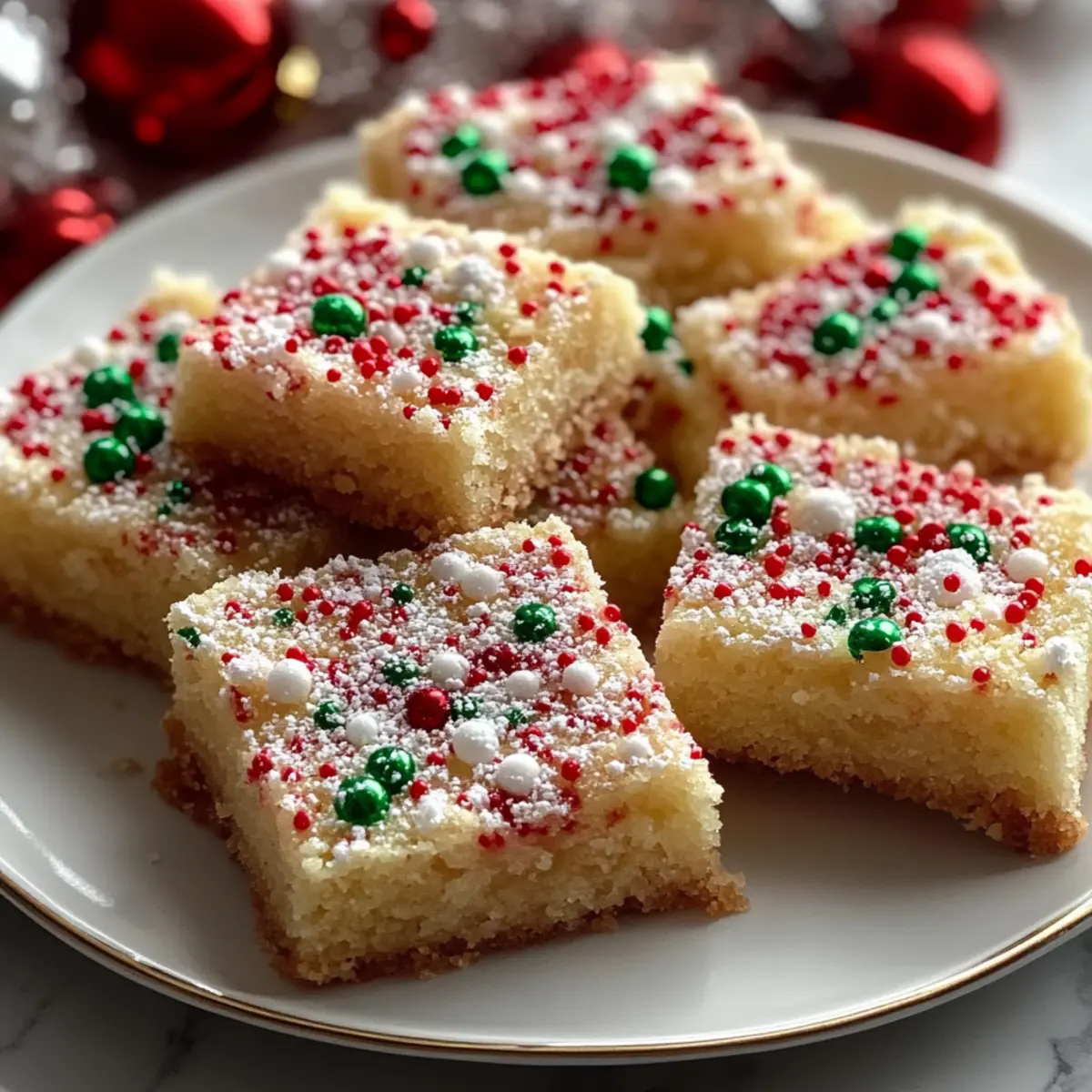 Christmas Sugar Cookie Bars