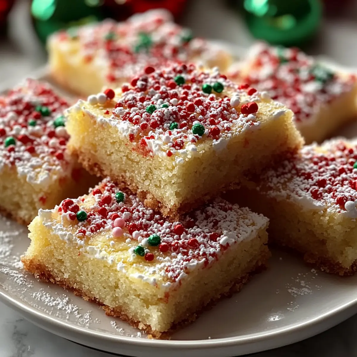 Christmas Sugar Cookie Bars