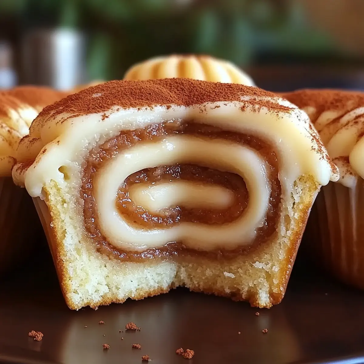 Cinnamon Roll Cupcakes With Swirl Frosting