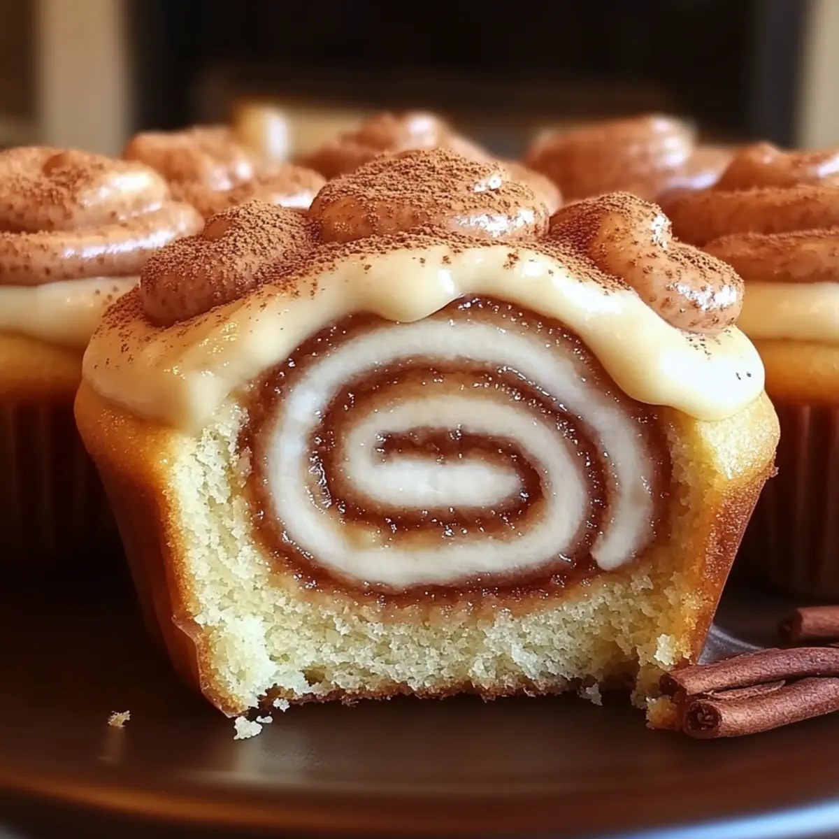Cinnamon Roll Cupcakes