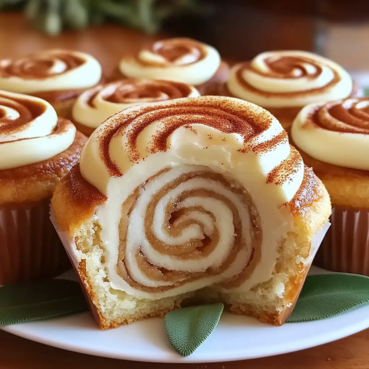 Cinnamon Roll Cupcakes